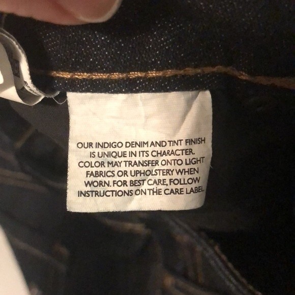 Nine West Indigo Dark Wash Boot Cut Rhinestone Embellished Jeans Size 6 - Picture 12 of 12